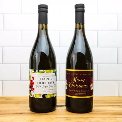 
                    
                      Holiday Label Extra Virgin Olive Oil (750ml) - Sutter Buttes Olive Oil
                    
                  