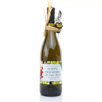 Holiday Label Extra Virgin Olive Oil (750ml) - Sutter Buttes Olive Oil