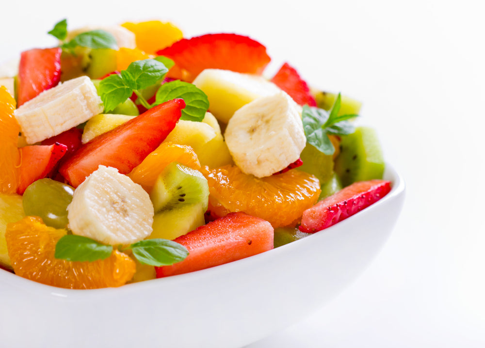 Tropical Fruit Salad with Meyer Lemon Glaze