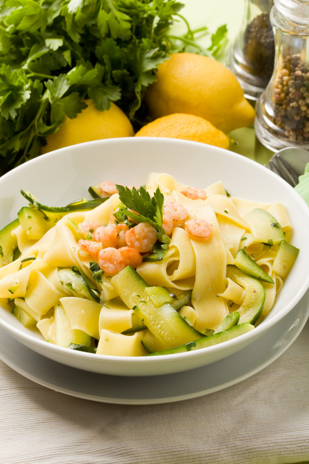 Zucchini & Shrimp Pasta
