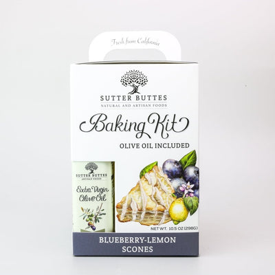 Lemon Blueberry Scone Baking Kit with Arbequina Olive Oil - Sutter Buttes Olive Oil