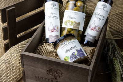 Garlic Lovers Gift Crate - Sutter Buttes Olive Oil