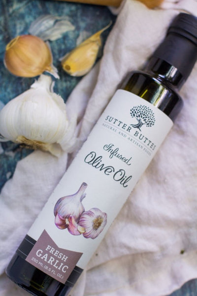 
                    
                      Fresh Harvest Garlic Infused Extra Virgin Olive Oil - Sutter Buttes Olive Oil
                    
                  