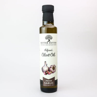 Fresh Harvest Garlic Infused Extra Virgin Olive Oil - Sutter Buttes Olive Oil