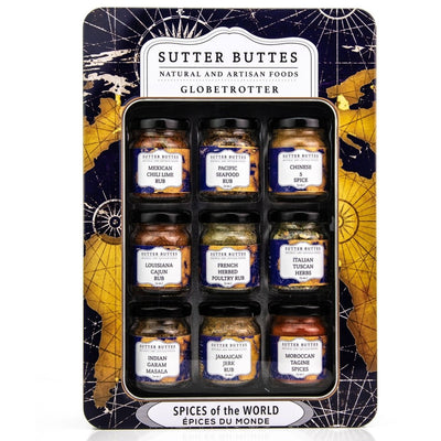 Globetrotter Spices of the World Gift Tin - Sutter Buttes Olive Oil