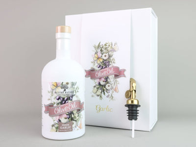 Fresh Garlic Signature Bottle Olive Oil Set - Sutter Buttes Olive Oil