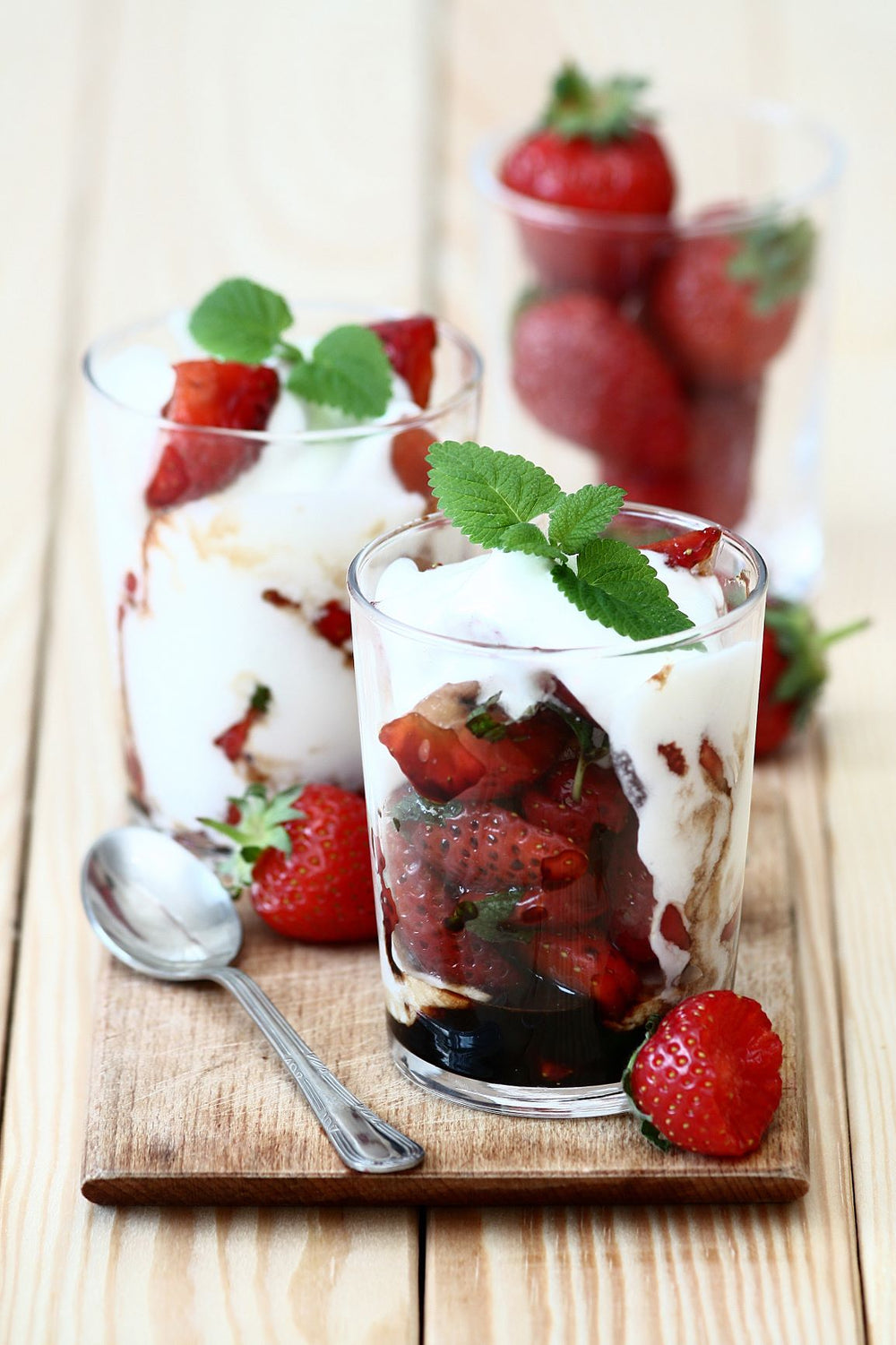 Strawberry and Chocolate Balsamic Parfait