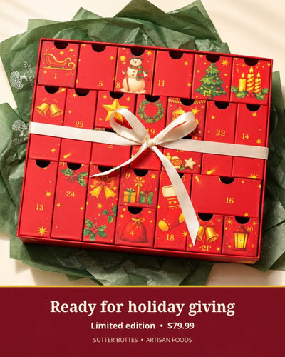 
                    
                      24 Days of Gourmet Entertaining Advent Calendar - Sutter Buttes Olive Oil
                    
                  