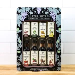 Olives & Grapes Olive Oil and Balsamic Tin (H23) - Sutter Buttes Olive Oil
