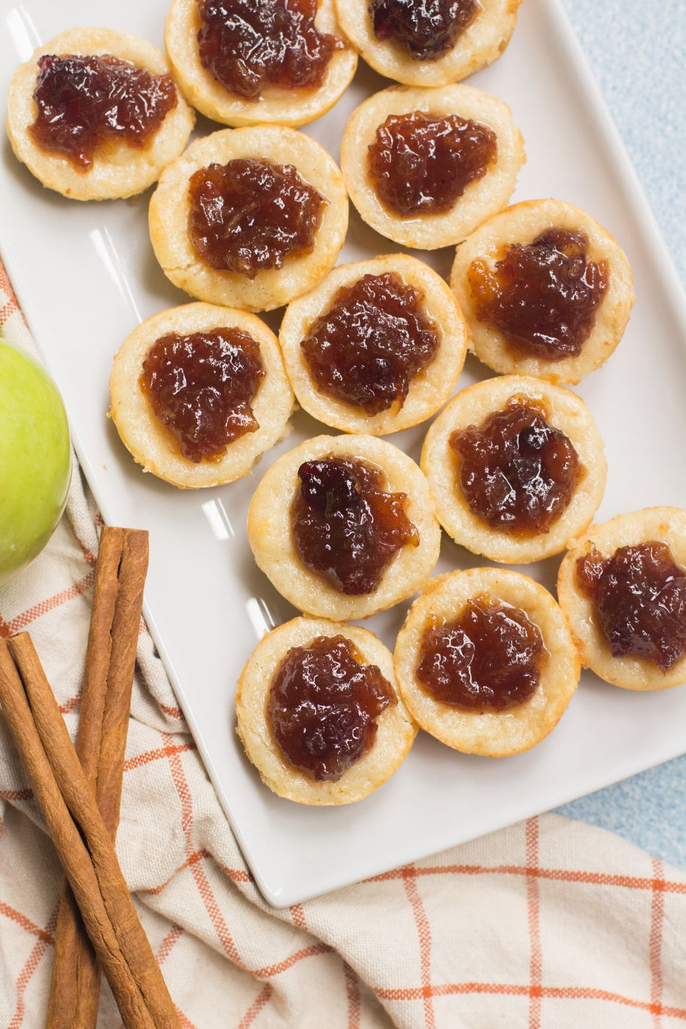 Spiced Apple Mini Cheesecakes