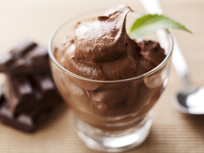 Festive Olive Oil Chocolate Mousse