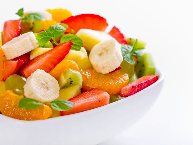 Tropical Fruit Salad with Meyer Lemon Glaze