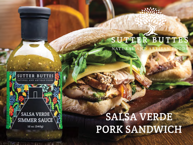 Salsa Verde Pork Sandwich